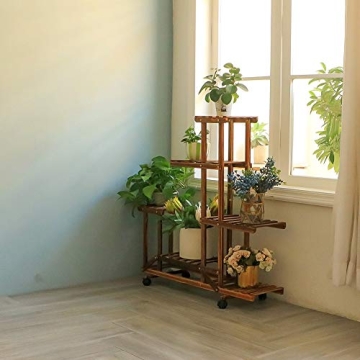 Stylish unho Plant Stand with Wheels for Indoor and Outdoor Use