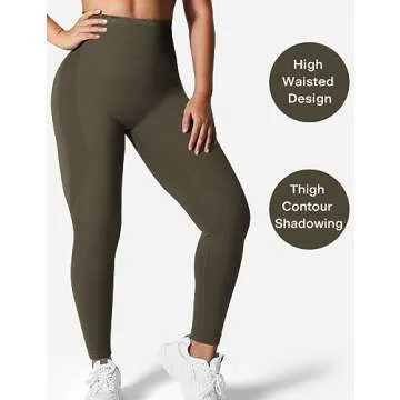QOQ Women's High Waist Seamless Leggings for All Activities