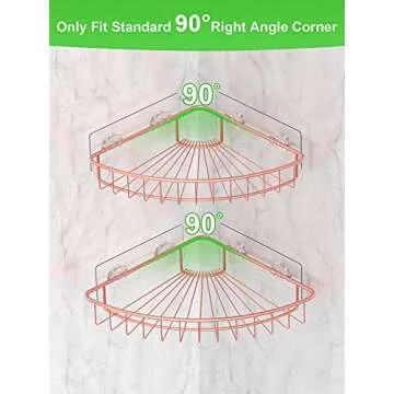 SMARTAKE Corner Shower Caddy 2-Pack for Bathroom Organization