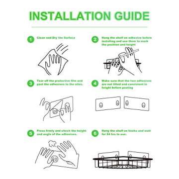 SMARTAKE Corner Shower Caddy 2-Pack for Bathroom Organization