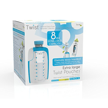 Kiinde Twist Pouch 8oz Direct Pump Milk Storage Bags (40 Pack)