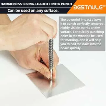 BESTNULE 4-Piece Nail Setter Set for Wood and Metal