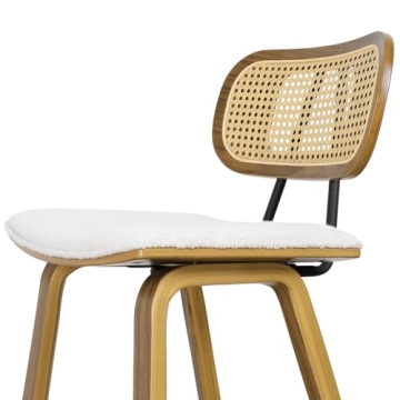 Bekrvio Mid-Century Modern Counter Stools Set of 4