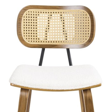 Bekrvio Mid-Century Modern Counter Stools Set of 4