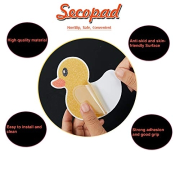 Secopad Kids Non Slip Bathtub Stickers for Safe Bathing