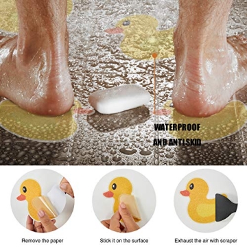Secopad Kids Non Slip Bathtub Stickers for Safe Bathing