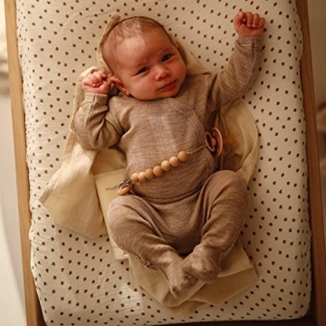 Mushie Extra Soft Cotton Changing Pad Cover in Bloom