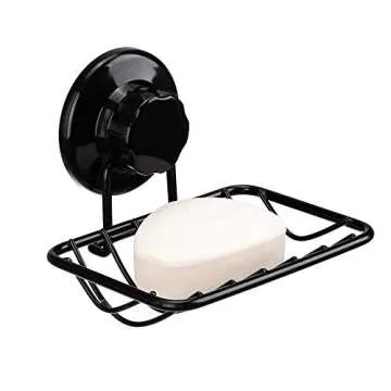 iPEGTOP Super Powerful Vacuum Suction Cup Shower Soap Dish - Strong Rustproof Stainless Steel Soap S...