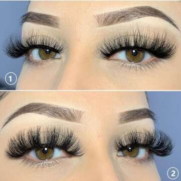 Fluffy Mink Lashes - 20 Pairs for Natural Volume
