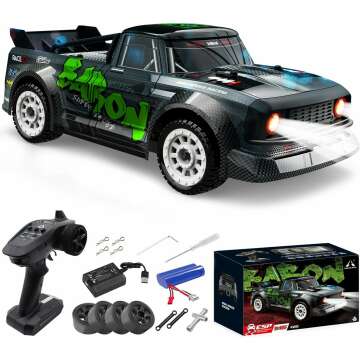 FISCA 1/16 High Speed RC Car - 20MPH Drifting Action