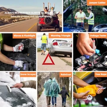 CYECTTR Car Roadside Emergency Kit for Safety & Peace of Mind