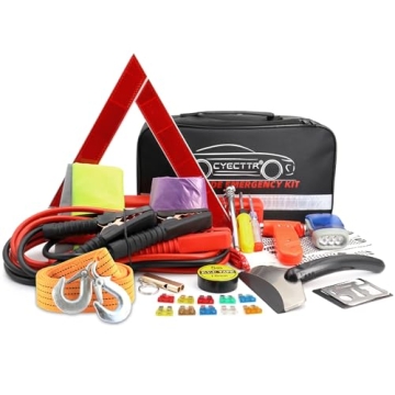 CYECTTR Car Roadside Emergency Kit for Safety & Peace of Mind