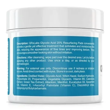 QRxLabs 20% Glycolic Acid Resurfacing Skin Pads