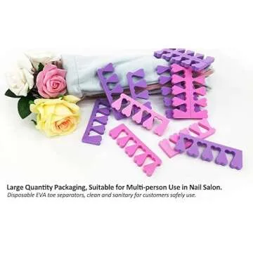 Toe Separators Set - 24 Soft and Durable Pedicure Tools