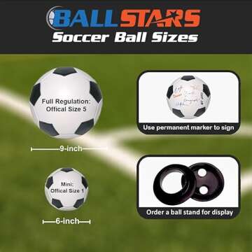 Mini Size 6" Soccer Ball Without Base