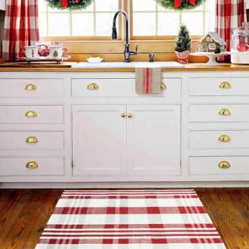 Durable Hand-Woven Christmas Door Mat for Every Home