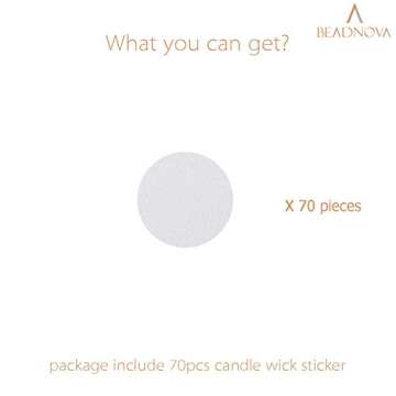 Buy BEADNOVA Candle Wick Stickers for DIY Candle Making