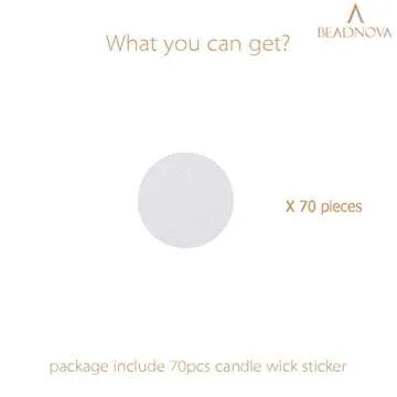 Buy BEADNOVA Candle Wick Stickers for DIY Candle Making