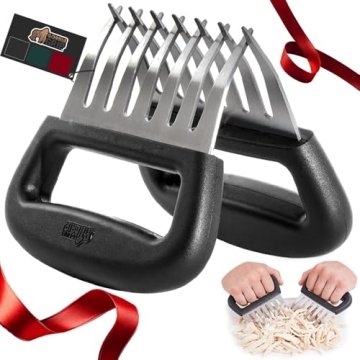 Gorilla Grip Stainless Steel Meat Shredder Claws - BBQ Tool for Easy Shredding