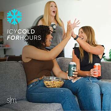 Simple Modern Officially Licensed NFL Pittsburgh Steelers Gifts for Men, Women, Dads, Fathers Day | Insulated Ranger Can Cooler for Standard 12oz Cans - Beer, Seltzer, and Soda