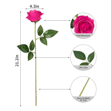 DuHouse Silk Roses for Wedding and Home Decoration