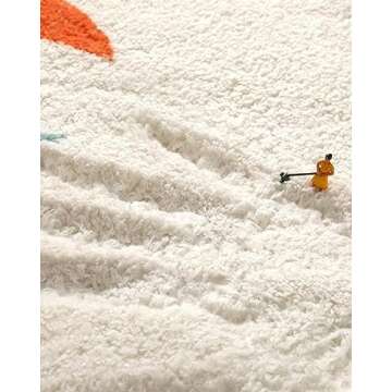 Black Orange Mid Century Modern Minimalist Abstract Round Area Rug 10ft Washable Wool Circle Rug for Livingroom Bedroom Diningroom Indoor Circular Carpet