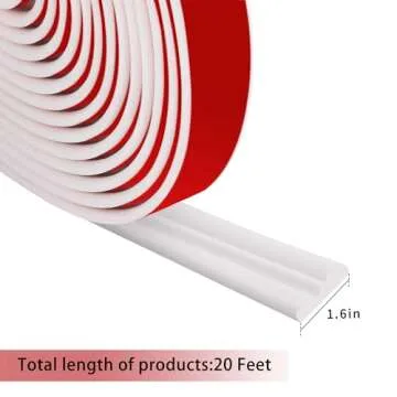 moonoom 20 Ft x 1.6'' Self-Adhesive Wall Decoration Molding Trim