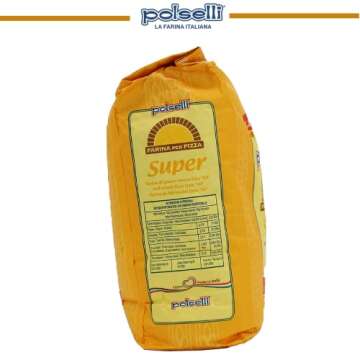 POLSELLI Super, Tipo 00, Double Zero, Type OO, Roman Style Pizza Flour for In Teglia, al Tagio, Pins...
