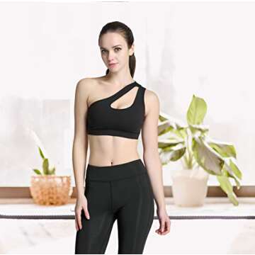 Helisopus One Shoulder Sports Bra - High Impact & Stylish Activewear
