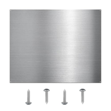 Stainless Steel Backsplash 24x30 - Easy Install & Clean Stove Protector