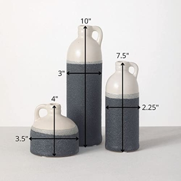 Sullivans Ceramic Jug Vase Set - Elegant Decor for Any Space