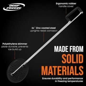 Deep Freeze One-Shot Ice Skimmer-Pro - Ultimate Ice Fishing Tool
