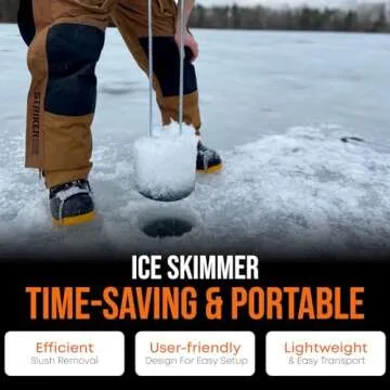 Deep Freeze One-Shot Ice Skimmer-Pro - Ultimate Ice Fishing Tool