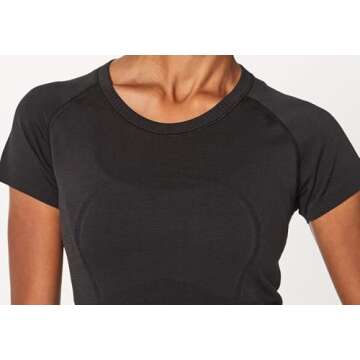 lululemon Swiftly Tech Short Sleeve Crew - Black Athletic Tee
