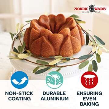 Nordic Ware Magnolia Bundt Pan