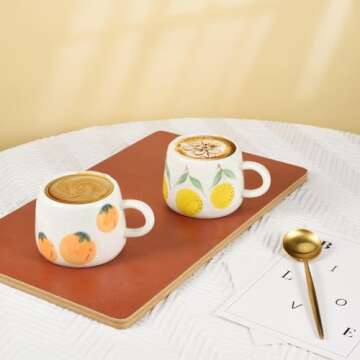 Koythin Cute Ceramic Coffee Mug for Home and Office