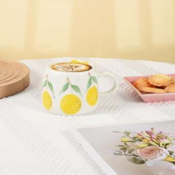 Koythin Cute Ceramic Coffee Mug for Home and Office