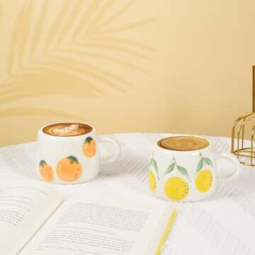 Koythin Cute Ceramic Coffee Mug for Home and Office