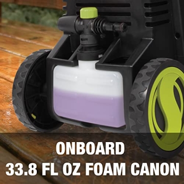 Efficient Electric Pressure Washer with Foam Cannon