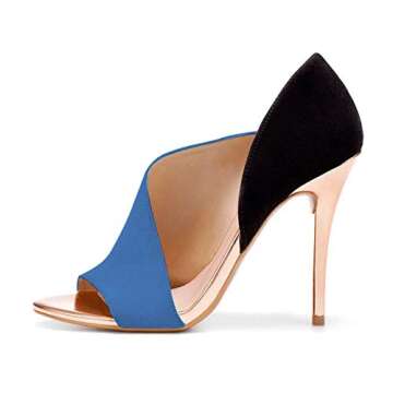 FSJ Women Sexy Peep Toe Cutout Pumps Sandals D'Orsay Stiletto Heels Party Evening Shoes Size 4-15 US