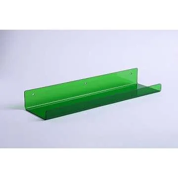 Upsimples 4 Pack Acrylic Shelves - Versatile Wall Storage