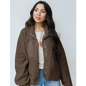 Aoang Women's Cozy Fleece Faux Fur Jacket for Winter