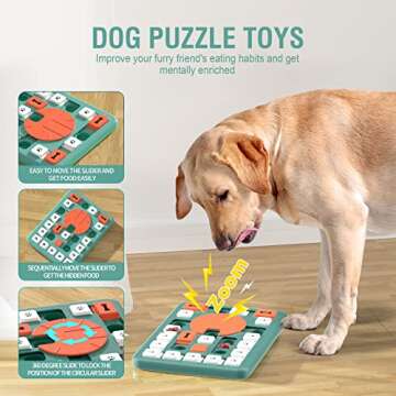 FOXMM Challenging Educational Dog Puzzle Toy for Interactive Play