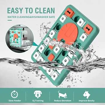 FOXMM Interactive Treat Puzzle Dog Toy for Smart Dogs