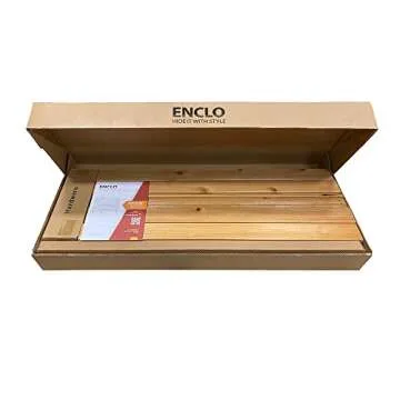 42in H x 38in W (2 Panels) No Dig Enclo Richmond Cedar Wood Privacy Screen, Ideal Outdoor Privacy Wall, Pool Equipment Enclosure, Trash Can Enclosures, Air Conditioner Fence, EC18008