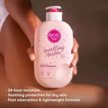 EOS Shea Better Holiday Body Lotion- Sparkling Amber, Limited-Edition Skincare, 24-Hour Moisture, Vegan, 16 fl oz