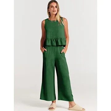 Chic ANRABESS Women's Summer 2 Piece Outfit for Any Occasion