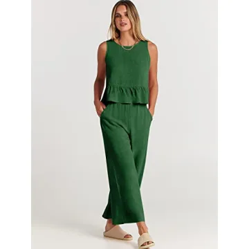 Chic ANRABESS Women's Summer 2 Piece Outfit for Any Occasion