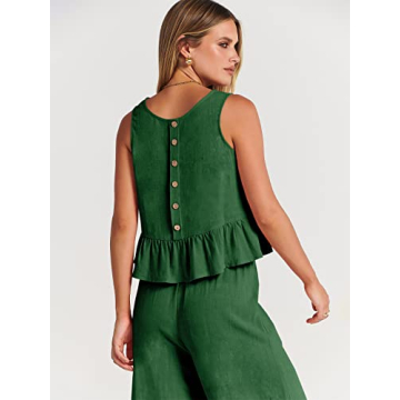 Chic ANRABESS Women's Summer 2 Piece Outfit for Any Occasion