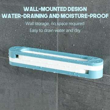 Bathroom Wall Mounted Slipper Rack Non-Punching House Shower Slippers Organizers Toilet Foldable 3 in 1 Hanging Shoe Rack for Door for Bathroom, Kitchen, Living Room(Gray)